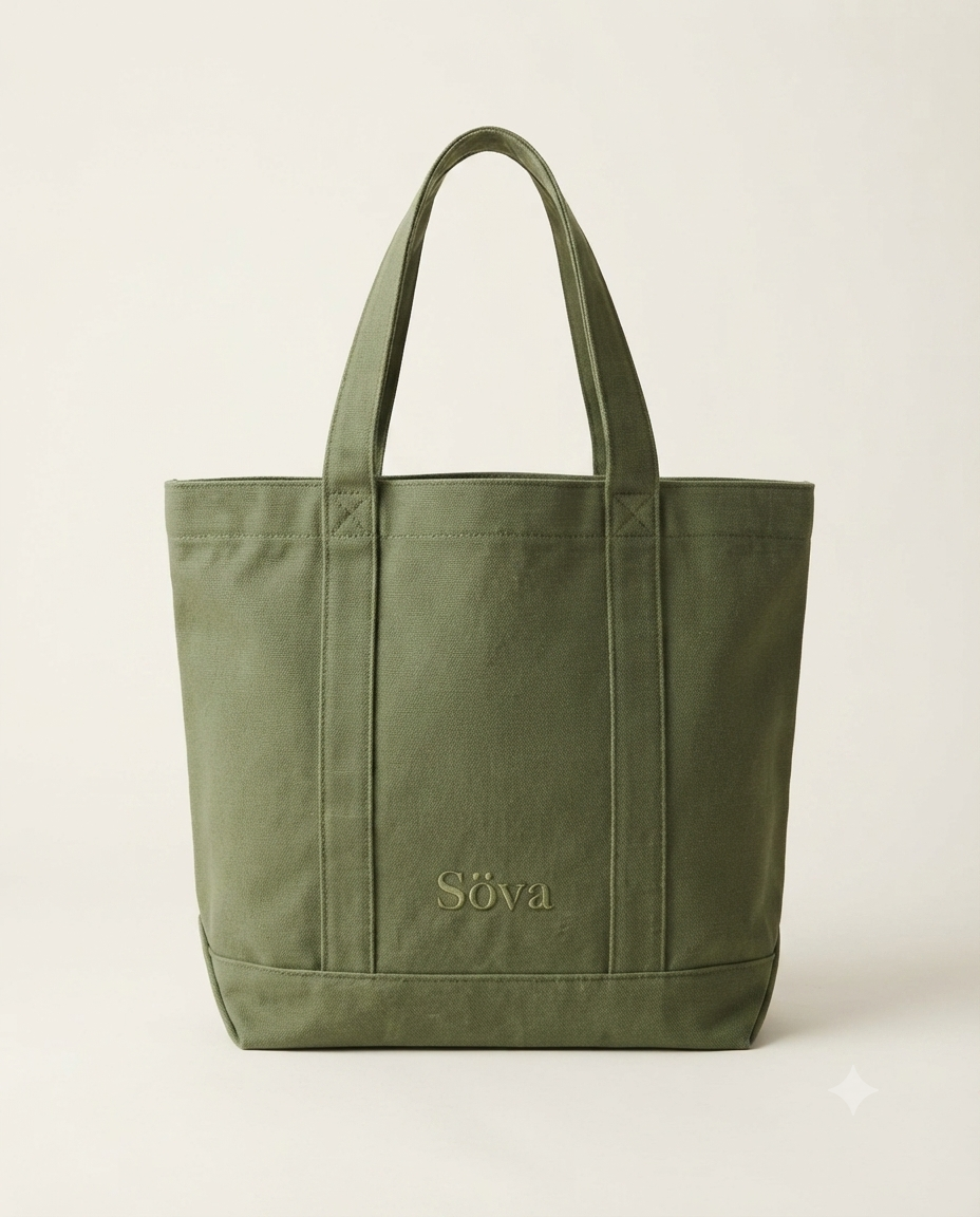 Bära Everyday Tote — Mossa colorway, studio