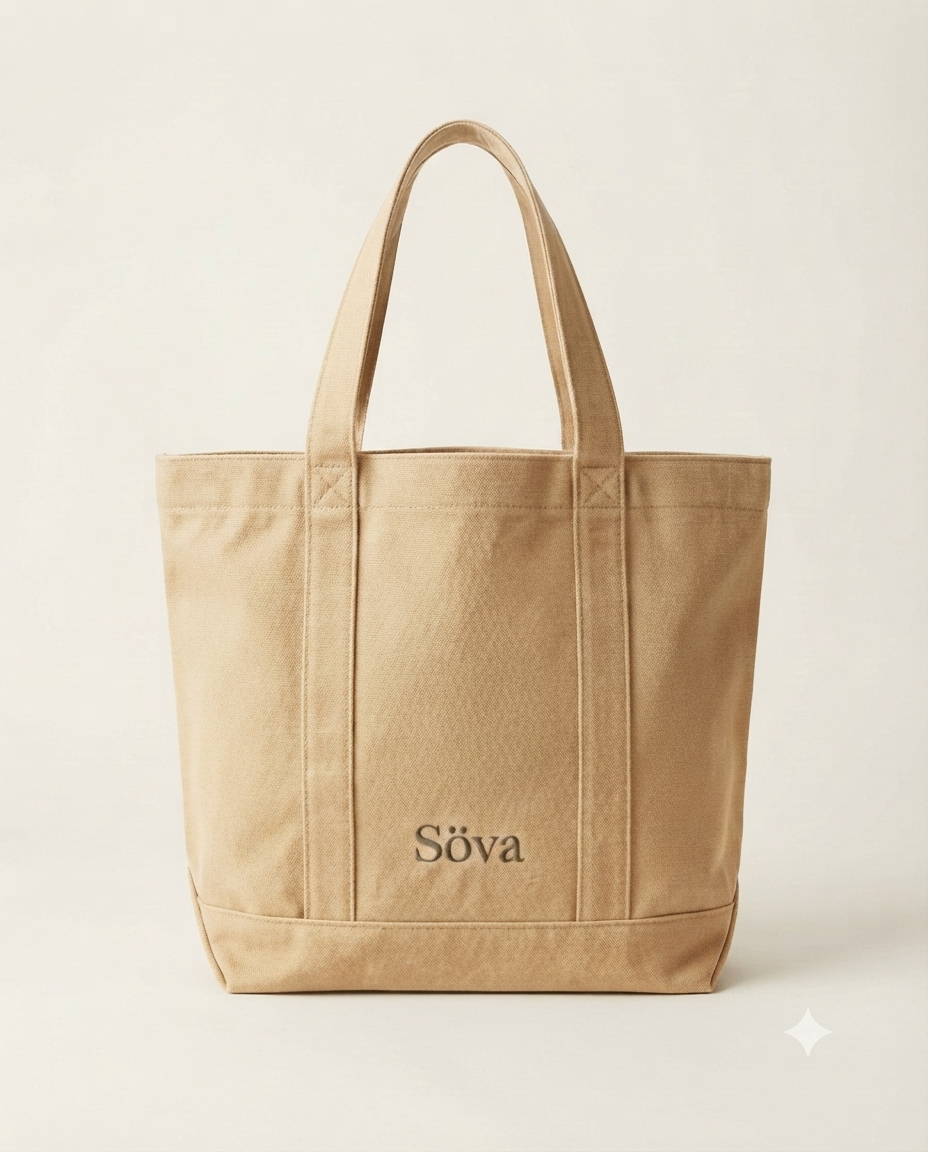 Bära Everyday Tote — Sand colorway, studio
