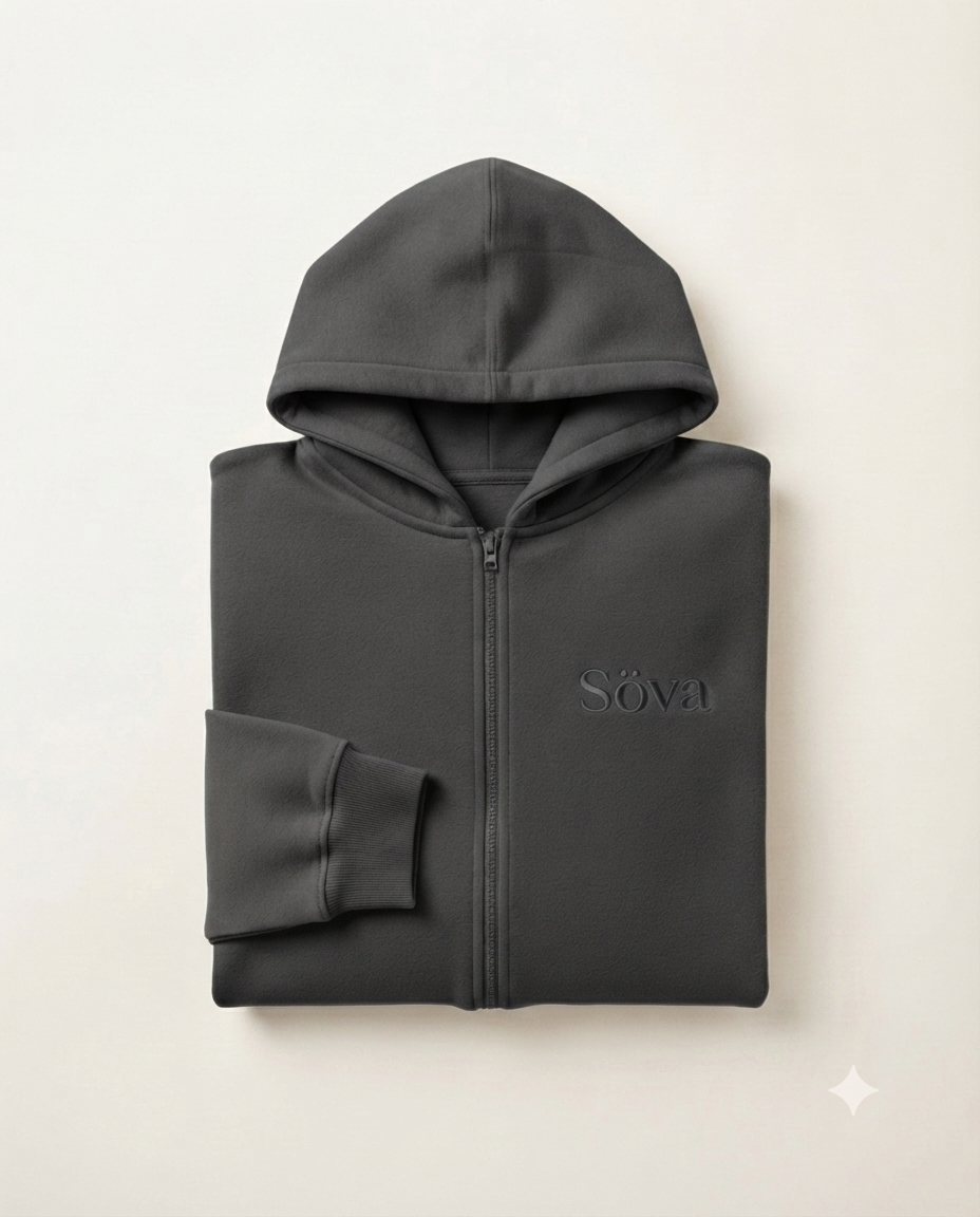 Björk Zip-Up Hoodie — Kol colorway, studio