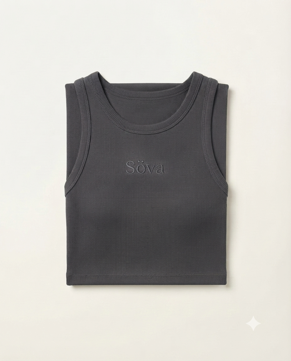 Bris Ribbed Tank — Kol colorway, studio