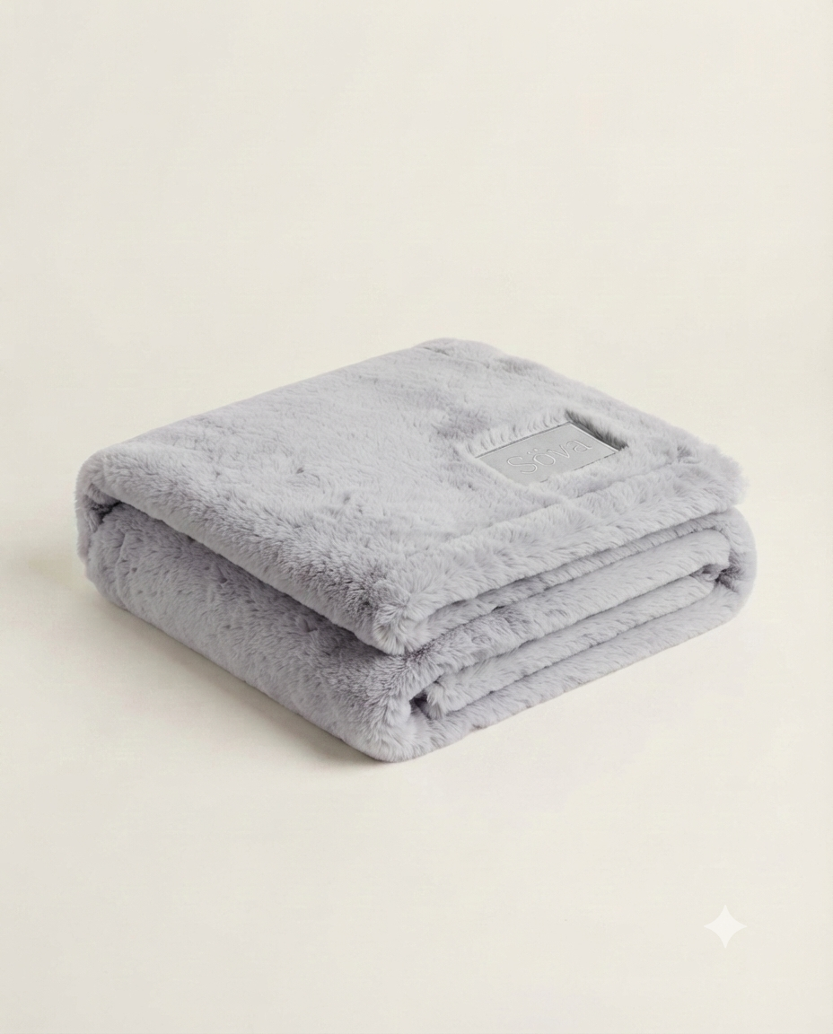 Sky Cloud Throw — Dimma colorway, studio