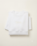 Snö Cropped Crewneck — Snö colorway, studio