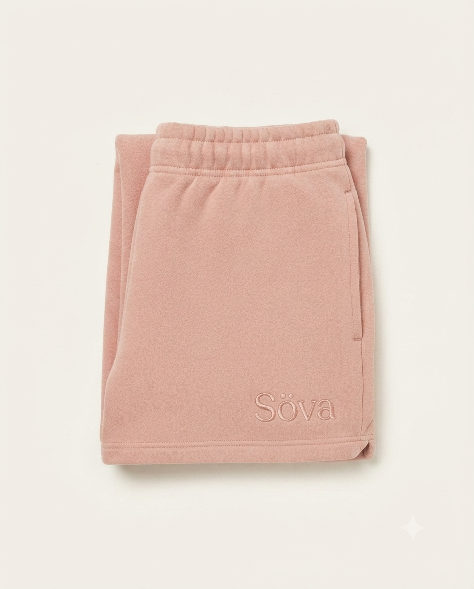 Sommar Lounge Shorts — Rosa colorway, studio