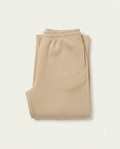 Vila Wide-Leg Sweatpants — Sand colorway, studio